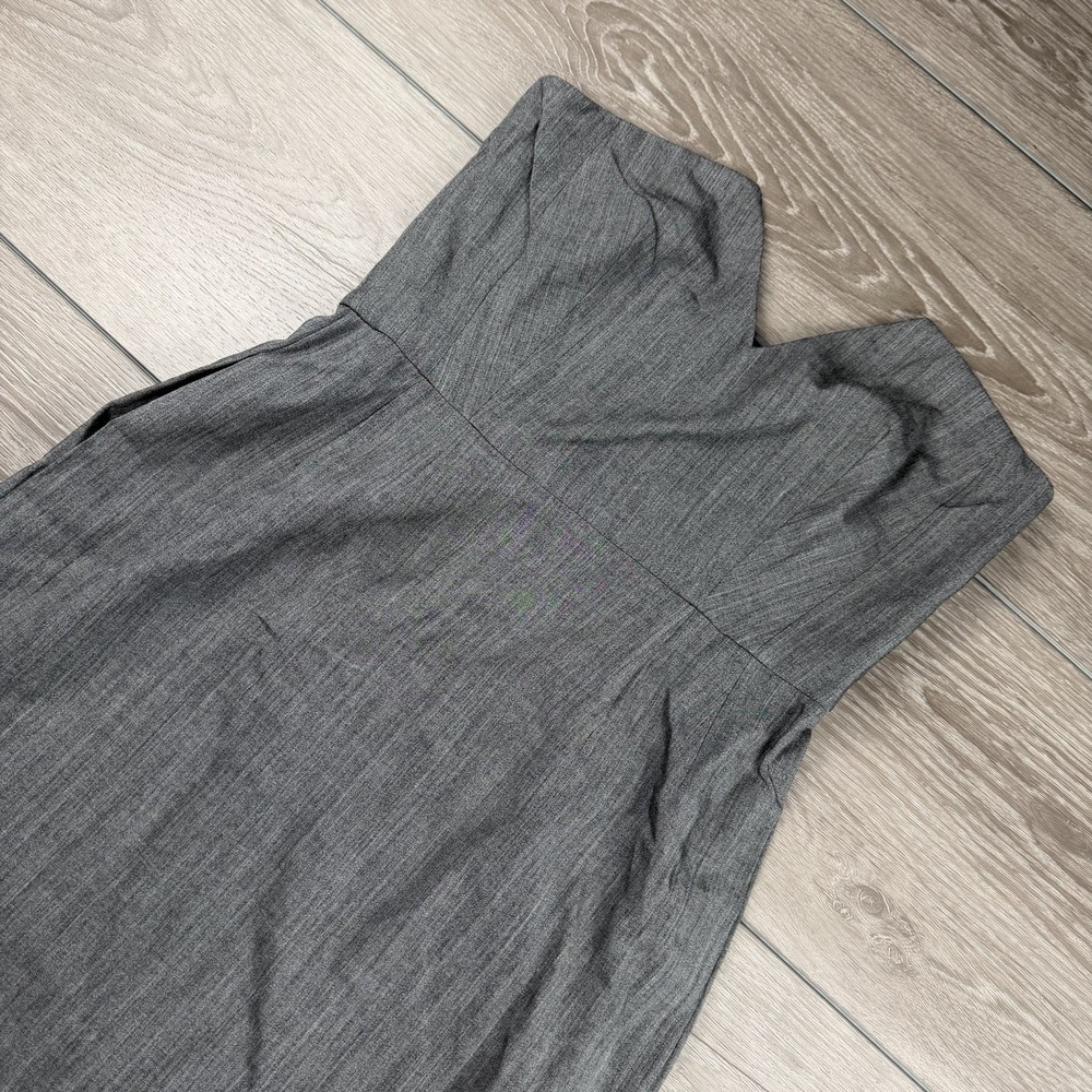 Privee Women's Strapless Mini Dress Grey Size Small